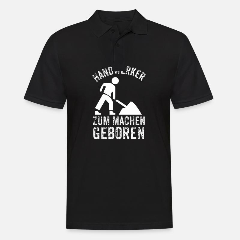 Handwerker Geschenke - Handwerker zum machen - Männer Poloshirt - Schwarz