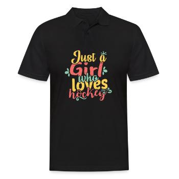 Hockey - Männer Poloshirt - Schwarz - Vorne - Kai (181cm)
