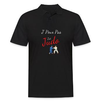 je peux pas j ai Judo - Polo Homme - noir - Devant - Kai (181cm)