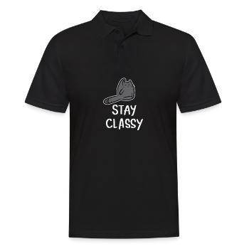 Cadeau de propriétaire de chat fesses de chat - Polo Homme - noir - Devant - Kai (181cm)