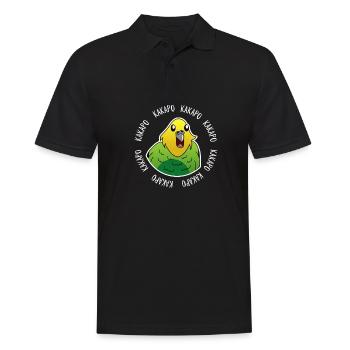Funny gift for Kakapo parrot New Zealand - Men's Polo Shirt - black - Front - Kai (181cm)