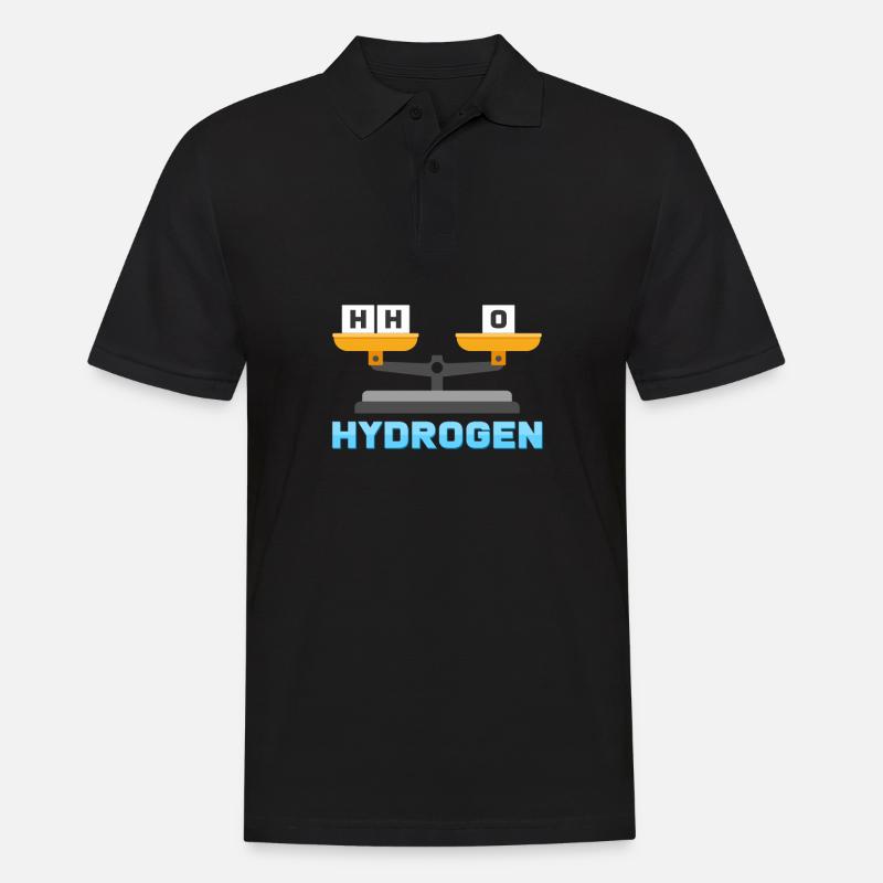 Wasserstoff Sauerstoff Wasser - Männer Poloshirt - Schwarz