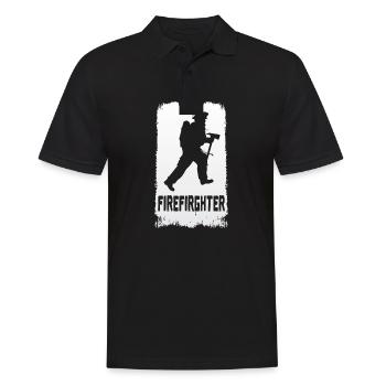 pompiers - Polo Homme - noir - Devant - Kai (181cm)