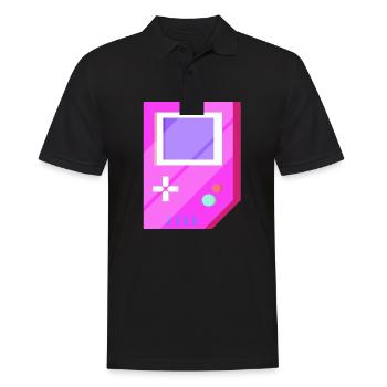 Retro Video Games Vintage Geschenk - Männer Poloshirt - Schwarz - Vorne - Kai (181cm)