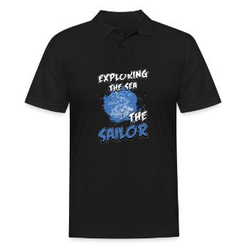 Segeln Segelsport Seglerin Segelboot Geschenk - Männer Poloshirt - Schwarz - Vorne - Kai (181cm)