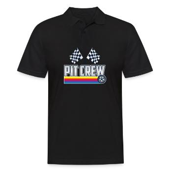 Pit Crew Racing Car Driver Gift Idea Pit Crew - Männer Poloshirt - Schwarz - Vorne - Kai (181cm)