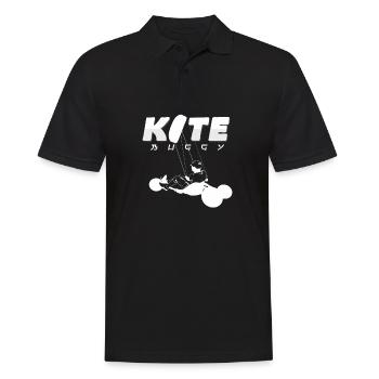 Gift idea for all kite buggy fans at the - Men's Polo Shirt - black - Front - Kai (181cm)