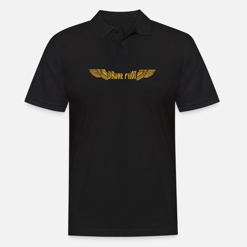 Drone Pilot - pilote de drone - Polo Homme - noir