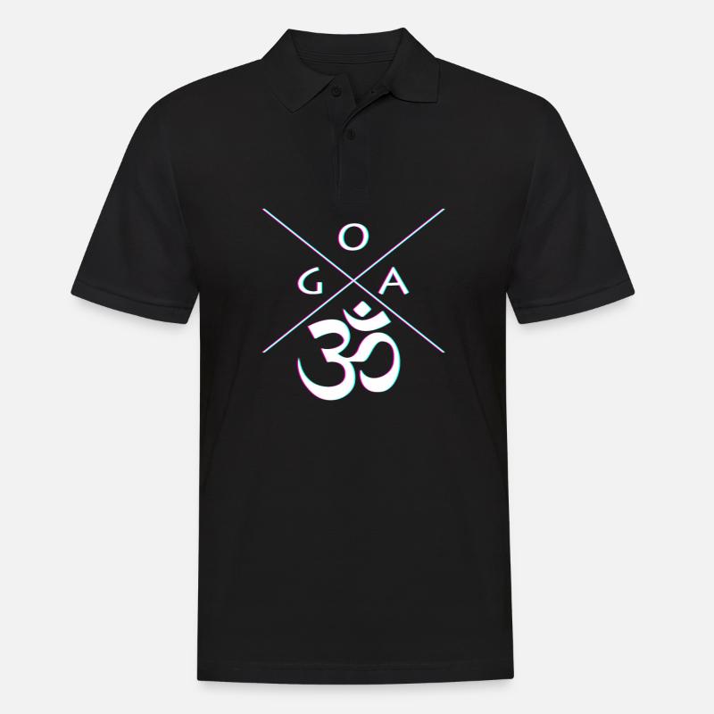 GOA - Männer Poloshirt - Schwarz