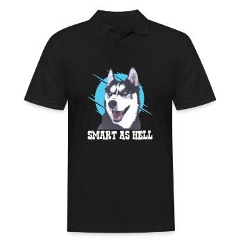 Husky Husky chien Husky cadeaux amoureux des chiens - Polo Homme - noir - Devant - Kai (181cm)