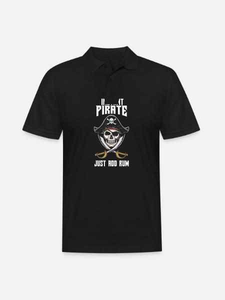 Pirat Piraten Kinder Pirat Geburtstag Pirat Kostüm - Männer Poloshirt - Schwarz