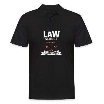 Jura Jura Student Jura Geschenk Jura Studium Uni - Männer Poloshirt - Schwarz - Vorne - Kai (181cm)