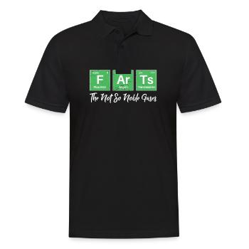 Fürze die nicht so edlen Gase Lustige Chemie - Männer Poloshirt - Schwarz - Vorne - Kai (181cm)