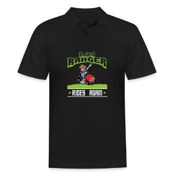 The Lawn Ranger Rides Again - Men's Polo Shirt - black - Front - Kai (181cm)