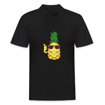Ananas - Polo Homme - noir - Devant - Kai (181cm)