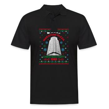 Nakatomi Plaza Christmas Party 1988 Ugly Christmas - Men's Polo Shirt - black - Front - Kai (181cm)