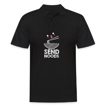Send Noods - Men's Polo Shirt - black - Front - Kai (181cm)