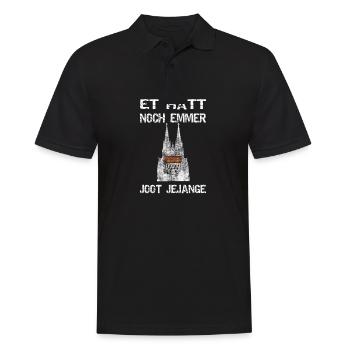 Et hätt noch emmer joot jejange - Männer Poloshirt - Schwarz - Vorne - Kai (181cm)