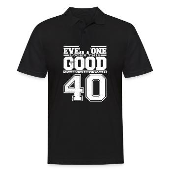 40th birthday man 40th birthday - Men's Polo Shirt - black - Front - Kai (181cm)
