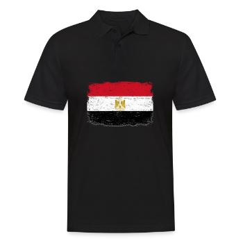 EGYPT FLAG Gift Egypt flag for Egyptians - Men's Polo Shirt - black - Front - Kai (181cm)