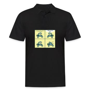 Pat sur le dos Motivé et inspiré Ge - Polo Homme - noir - Devant - Kai (181cm)
