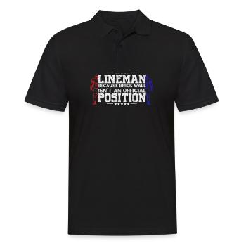 American Football Quarterback Touchdown - Männer Poloshirt - Schwarz - Vorne - Kai (181cm)