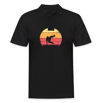 Cadeaux de sport freerunning parkour drôles - Polo Homme - noir - Devant - Kai (181cm)