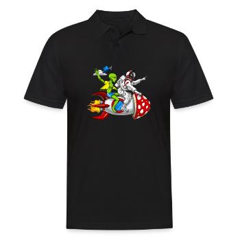 Magic Mushrooms Psychonauts - Men's Polo Shirt - black - Front - Kai (181cm)