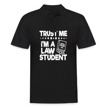 Avocat Études de droit Étudiant en droit Examens Uni - Polo Homme - noir - Devant - Kai (181cm)