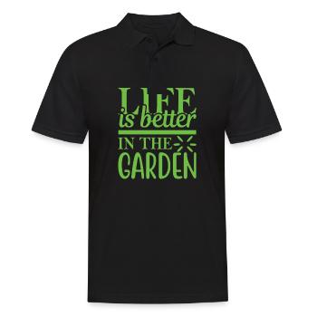 Jardinage jardinage jardinier jardinier - Polo Homme - noir - Devant - Kai (181cm)