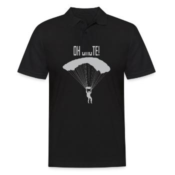Parachutiste saut en parachute - Polo Homme - noir - Devant - Kai (181cm)