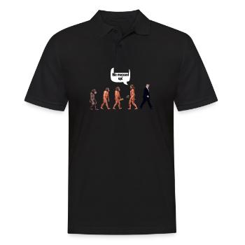Funny Political Go Back We Messed Up  - Men's Polo Shirt - black - Front - Kai (181cm)