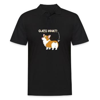 Corgi Butt - Polo Homme - noir - Devant - Kai (181cm)
