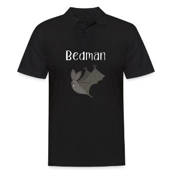 Bedman bat nightgown pajamas pajamas - Men's Polo Shirt - black - Front - Kai (181cm)