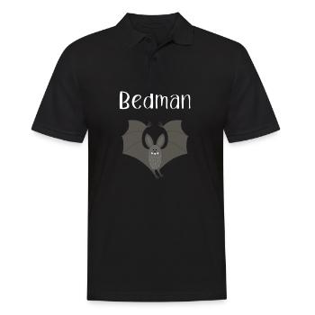 Bedman bat nightgown pajamas pajamas - Men's Polo Shirt - black - Front - Kai (181cm)