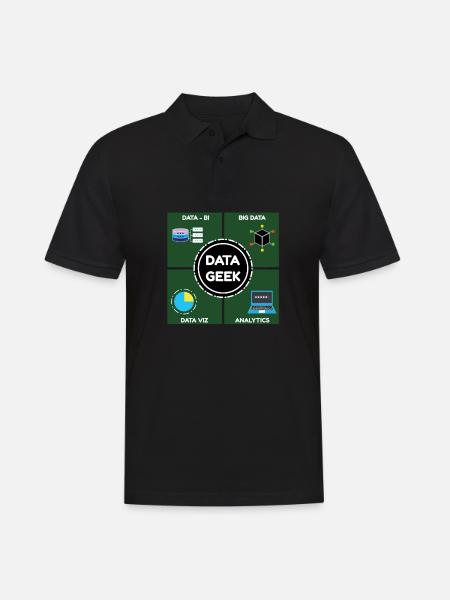 Talk Data To me Data Science and Datascientist - Men's Polo Shirt - black