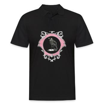 Flowers goth goth skull death skull punk - Men's Polo Shirt - black - Front - Kai (181cm)