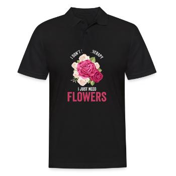 Fleuriste fleuriste bouquet de fleurs - Polo Homme - noir - Devant - Kai (181cm)