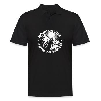 Mountains Mountain Sports Mountaineering Mountaineering Mountain - Men's Polo Shirt - black - Front - Kai (181cm)