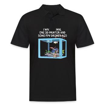 Funny FPV Drone Racing Lover Gift - Polo Homme - noir - Devant - Kai (181cm)