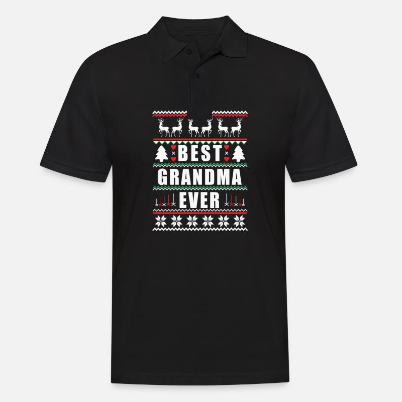 Best Grandma Ever - Männer Poloshirt - Schwarz