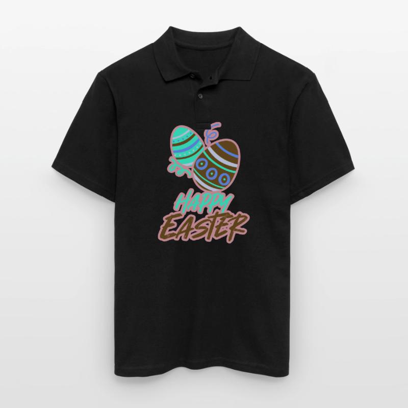 Easter Easter Happy Easter Easter Eggs Men's Polo Shirt