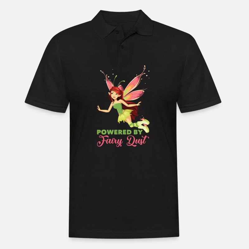 Fee Elfe Märchen - Männer Poloshirt - Schwarz