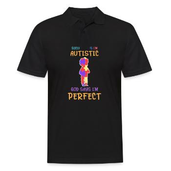 Autisme Enfants Conscients Asperger Enfant Autiste - Polo Homme - noir - Devant - Kai (181cm)
