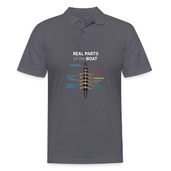 Rowing types team sport - Men's Polo Shirt - charcoal grey - Front - Nico (186cm)
