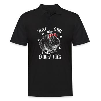 Juste une fille qui aime les cobayes - Polo Homme - noir - Devant - Kai (181cm)