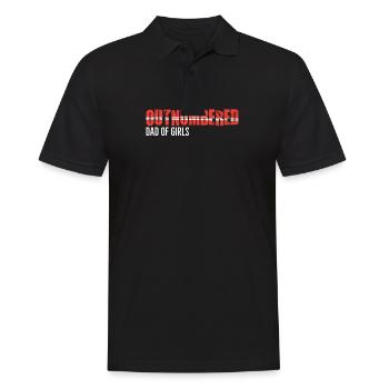 Dad Of Girls Outnumbered Daughter Gifts - Polo Homme - noir - Devant - Kai (181cm)