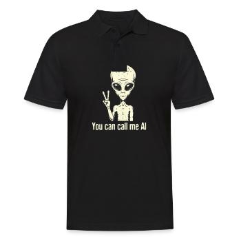 Alien Area Roswell Ufo cadeau - Polo Homme - noir - Devant - Kai (181cm)