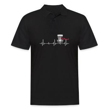 Heartbeat Golf Disc Frisbee Golf Frolf - Polo Homme - noir - Devant - Kai (181cm)