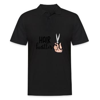 Coiffeuse coiffure profession - Polo Homme - noir - Devant - Kai (181cm)